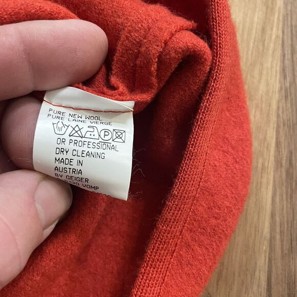 Geiger Tyrol Cardigan Sweater Boiled Wool Knit Jacket Austria Made Size 40 - Picture 5 of 7